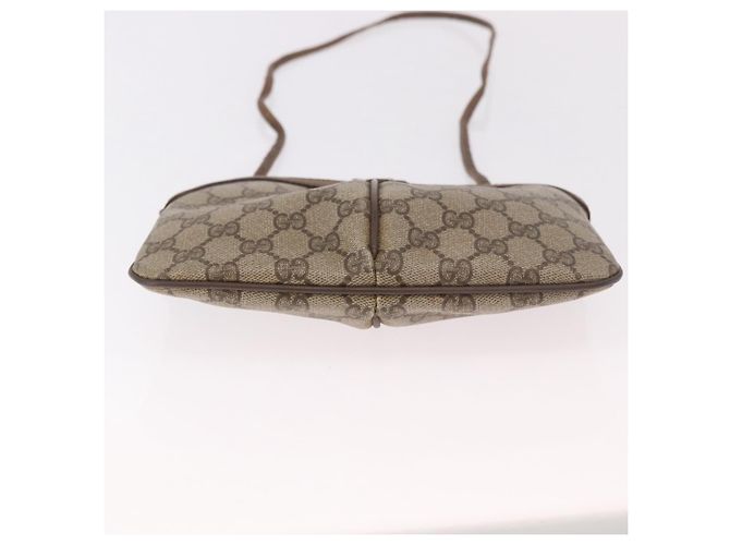 Borsa a tracolla GUCCI GG Supreme PVC Beige Oro 904 02 Auth 190576 D'oro - vista 9