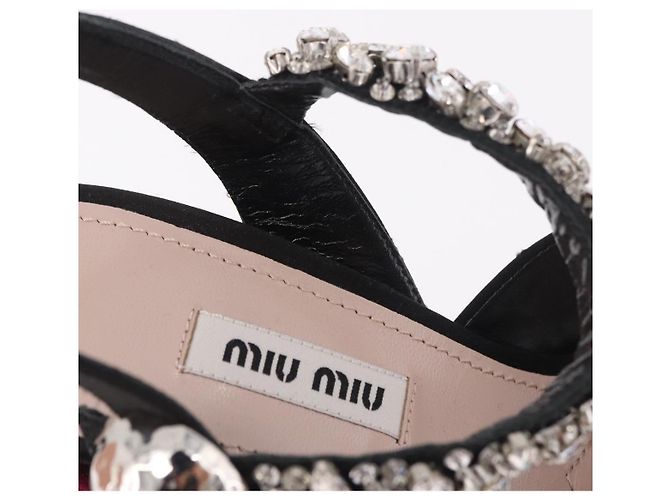 Décolleté Miu Miu in velluto bordeaux Auth BA13689M Bordò - vista 16