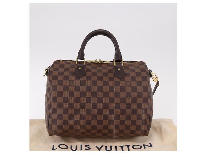 LOUIS VUITTON Borsa Damier Ebene Speedy Bandouliere30 N41367 LV Auth 185318SV - vista 12