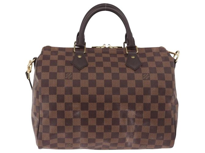 LOUIS VUITTON Borsa Damier Ebene Speedy Bandouliere30 N41367 LV Auth 185318SV - vista 3