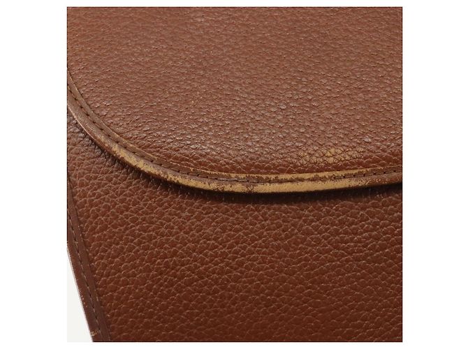 Bolso Burberry de cuero 2way Marrón Oro Auth ep14918 Castaño Dorado - vista 17