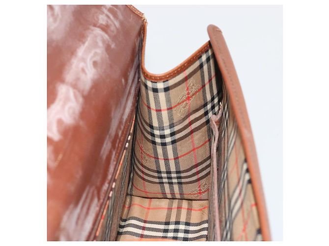 Bolso Burberry de cuero 2way Marrón Oro Auth ep14918 Castaño Dorado - vista 20