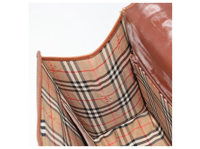 Bolso Burberry de cuero 2way Marrón Oro Auth ep14918 Castaño Dorado - vista 21