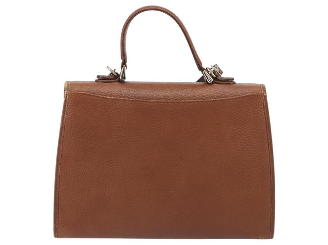 Bolso Burberry de cuero 2way Marrón Oro Auth ep14918 Castaño Dorado - vista 3