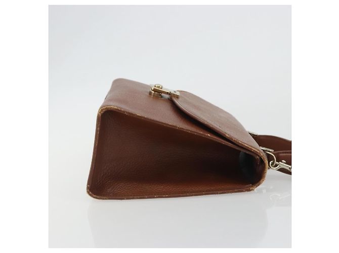 Bolso Burberry de cuero 2way Marrón Oro Auth ep14918 Castaño Dorado - vista 4