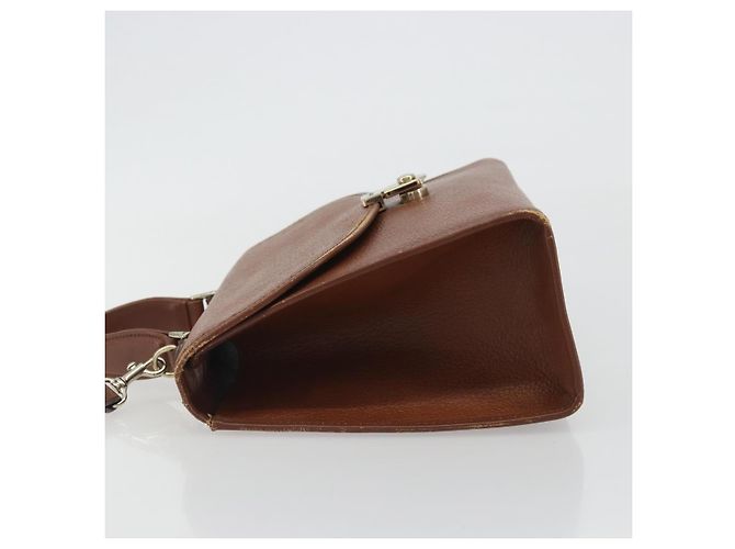 Bolso Burberry de cuero 2way Marrón Oro Auth ep14918 Castaño Dorado - vista 5
