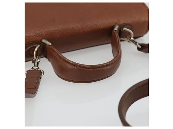 Bolso Burberry de cuero 2way Marrón Oro Auth ep14918 Castaño Dorado - vista 7