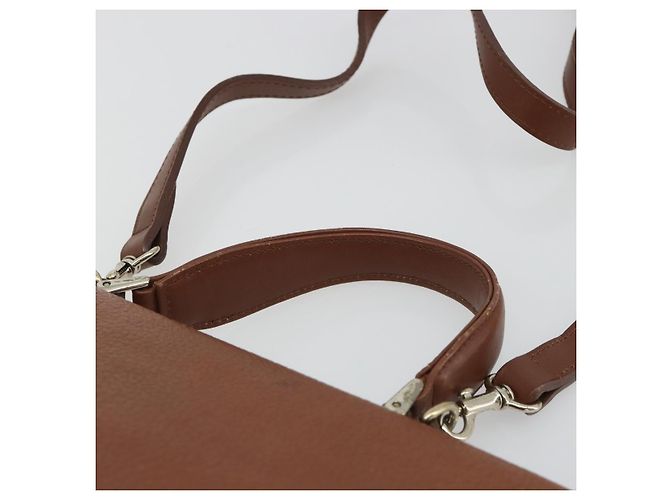 Bolso Burberry de cuero 2way Marrón Oro Auth ep14918 Castaño Dorado - vista 8