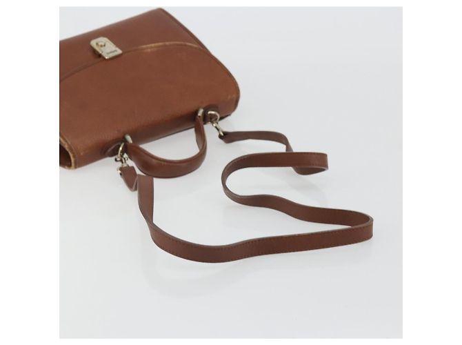 Bolso Burberry de cuero 2way Marrón Oro Auth ep14918 Castaño Dorado - vista 9