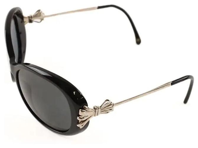 Gafas de sol Chanel negras de plástico Negro - vista 2