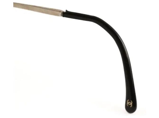 Gafas de sol Chanel negras de plástico Negro - vista 3