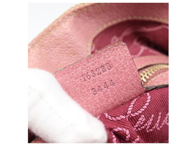 Bolsa Tote GUCCI GG Canvas Bege Dourado 163288 Auth 189663 - vista 23