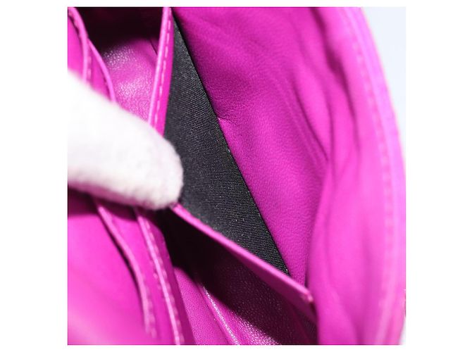 Borsa a tracolla Christian Dior Chain Cannage in pelle di agnello viola Auth 189118A Argento Porpora - vista 22