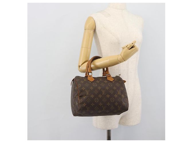 LOUIS VUITTON Borsa Monogram Speedy 25 M41528 LV Auth 188303 Monogramma - vista 20