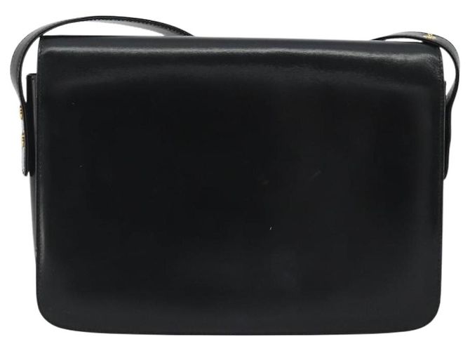 Borsa a Spalla GUCCI in Pelle Nera e Oro Auth ep14962V Nero D'oro - vista 3