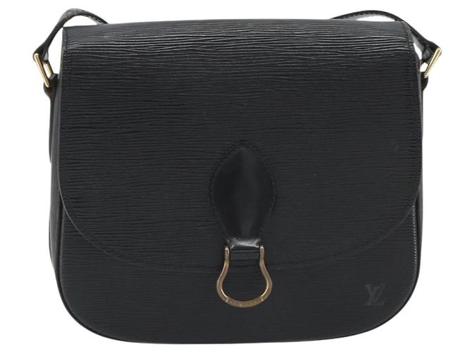 Borsa a Spalla LOUIS VUITTON Epi Saint Cloud GM Black Noir M52192 LV Auth ep14912 Nero - vista 13