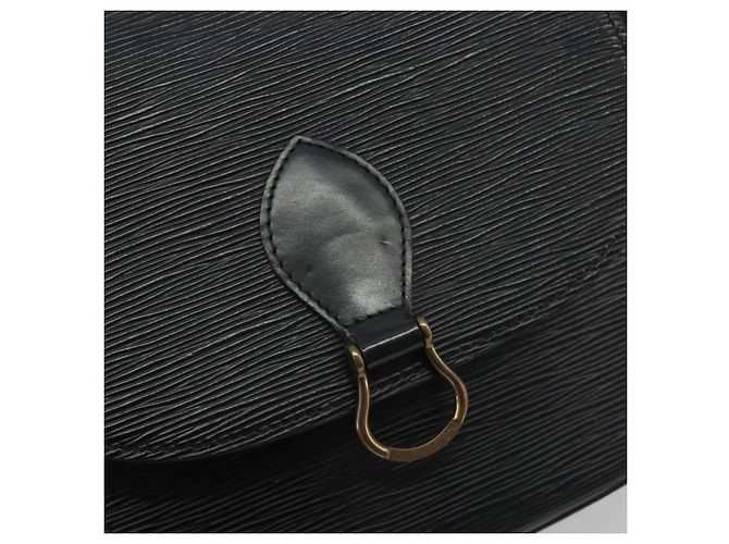 Borsa a Spalla LOUIS VUITTON Epi Saint Cloud GM Black Noir M52192 LV Auth ep14912 Nero - vista 18