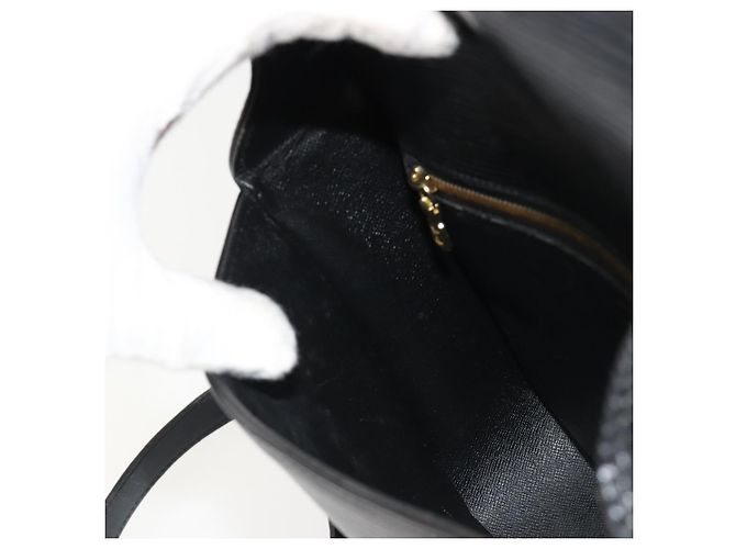 Borsa a Spalla LOUIS VUITTON Epi Saint Cloud GM Black Noir M52192 LV Auth ep14912 Nero - vista 23