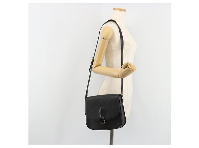 Borsa a Spalla LOUIS VUITTON Epi Saint Cloud GM Black Noir M52192 LV Auth ep14912 Nero - vista 25