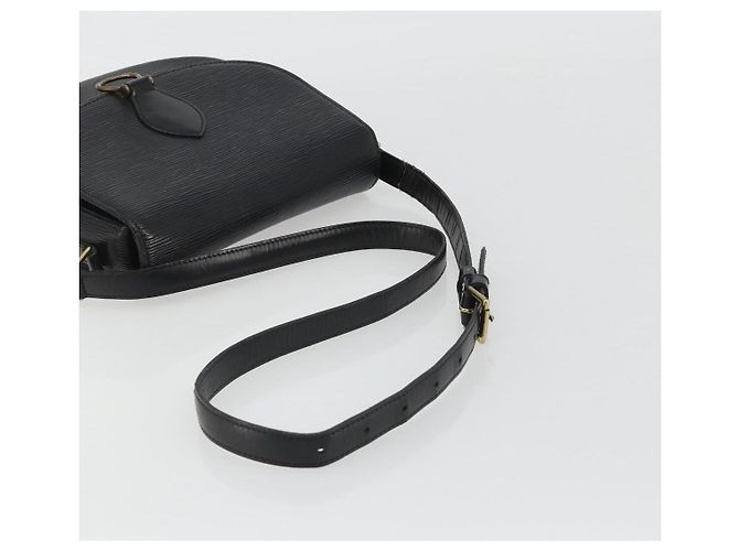 Borsa a Spalla LOUIS VUITTON Epi Saint Cloud GM Black Noir M52192 LV Auth ep14912 Nero - vista 7