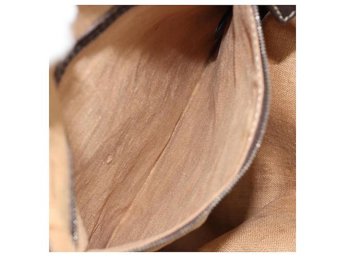 Borsa a Mano FENDI Zucca Canvas Nero Marrone Auth ka4970 - vista 20