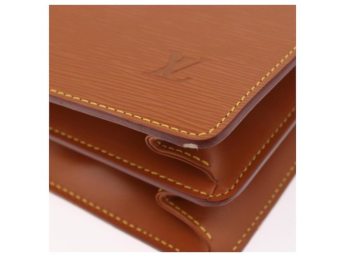 LOUIS VUITTON Epi Serviette Conseiller Briefcase Zipang Gold M54428 Auth 190766 Braun - Ansicht 15