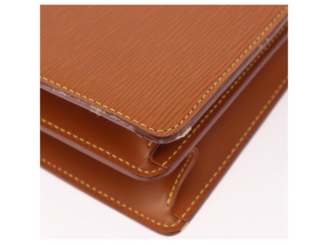 LOUIS VUITTON Epi Serviette Conseiller Briefcase Zipang Gold M54428 Auth 190766 Braun - Ansicht 16