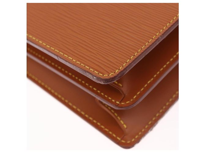 LOUIS VUITTON Epi Serviette Conseiller Briefcase Zipang Gold M54428 Auth 190766 Braun - Ansicht 17