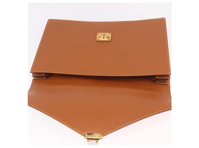 LOUIS VUITTON Epi Serviette Conseiller Briefcase Zipang Gold M54428 Auth 190766 Braun - Ansicht 19