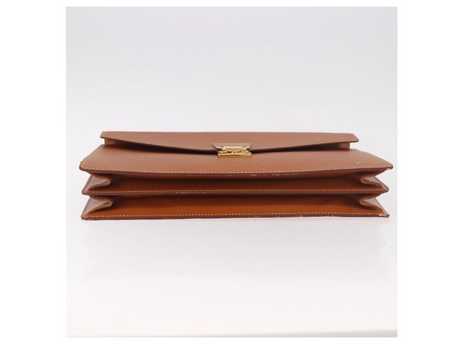 LOUIS VUITTON Epi Serviette Conseiller Briefcase Zipang Gold M54428 Auth 190766 Braun - Ansicht 5