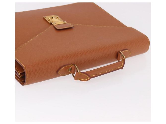 LOUIS VUITTON Epi Serviette Conseiller Briefcase Zipang Gold M54428 Auth 190766 Braun - Ansicht 6
