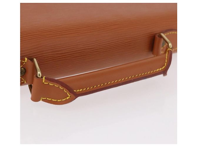 LOUIS VUITTON Epi Serviette Conseiller Briefcase Zipang Gold M54428 Auth 190766 Braun - Ansicht 7