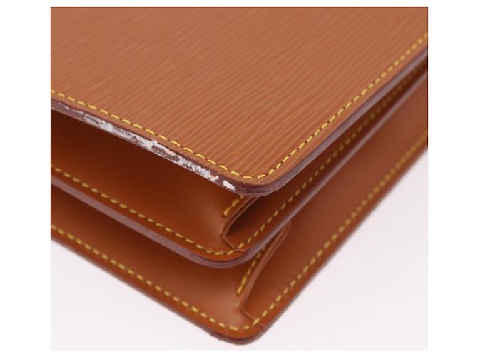 LOUIS VUITTON Epi Serviette Conseiller Briefcase Zipang Gold M54428 Auth 190766 Braun - Ansicht 8