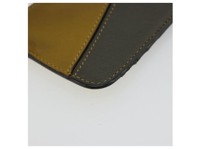 LOEWE Puzzle Card Case Leather Multicolor Silver Auth 189011 Silvery Multiple colors - view 14