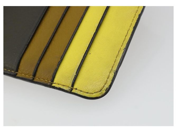 LOEWE Puzzle Card Case Leather Multicolor Silver Auth 189011 Silvery Multiple colors - view 15