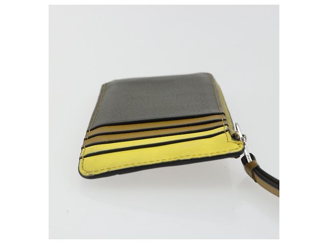 LOEWE Puzzle Card Case Leather Multicolor Silver Auth 189011 Silvery Multiple colors - view 17