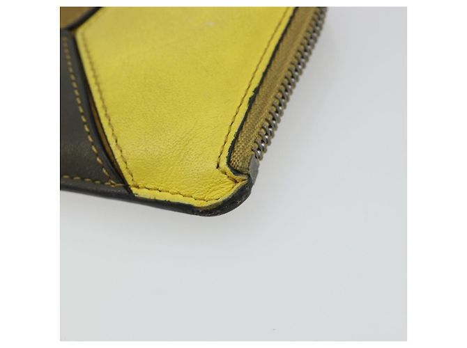 LOEWE Puzzle Card Case Leather Multicolor Silver Auth 189011 Silvery Multiple colors - view 7