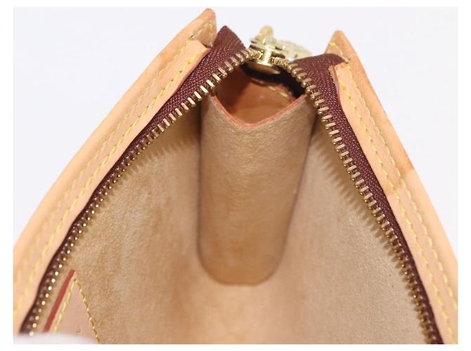 Bucket Pochette a secchiello Nomad in pelle LOUIS VUITTON PM Beige LV Auth 189290 - vista 20
