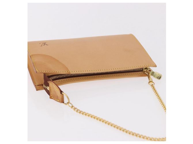 Bucket Pochette a secchiello Nomad in pelle LOUIS VUITTON PM Beige LV Auth 189290 - vista 6