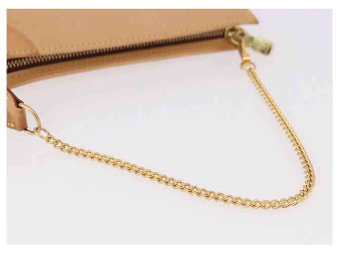 Bucket Pochette a secchiello Nomad in pelle LOUIS VUITTON PM Beige LV Auth 189290 - vista 7
