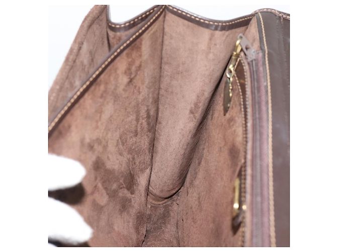 Borsa GUCCI Scamosciato Marrone Oro Auth ep14913 D'oro - vista 12