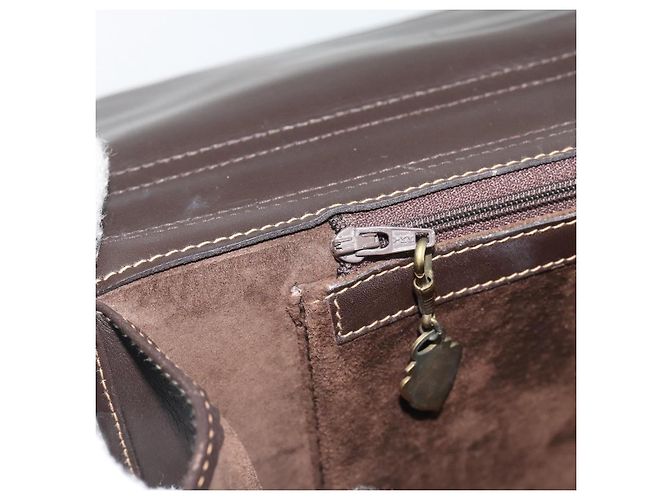 Borsa GUCCI Scamosciato Marrone Oro Auth ep14913 D'oro - vista 13