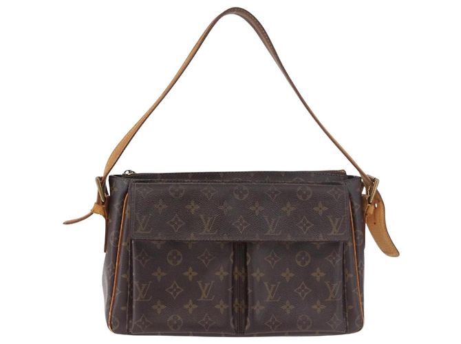 LOUIS VUITTON Borsa a Spalla Monogram Viva Cite GM M51163 LV Auth BA13661 Monogramma - vista 13