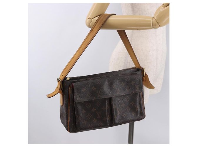 LOUIS VUITTON Borsa a Spalla Monogram Viva Cite GM M51163 LV Auth BA13661 Monogramma - vista 26