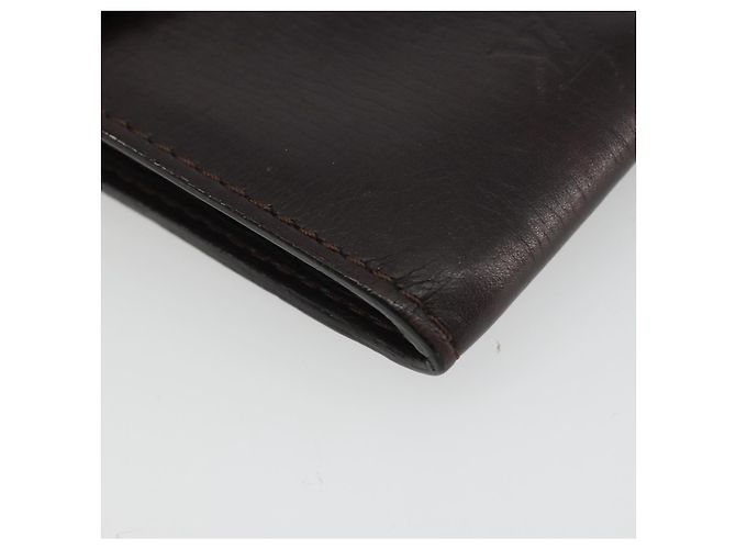 LOUIS VUITTON Utah Porte Cles Badge Pouch Leather Brown M92539 LV Auth bs35889 Castaño - vista 14