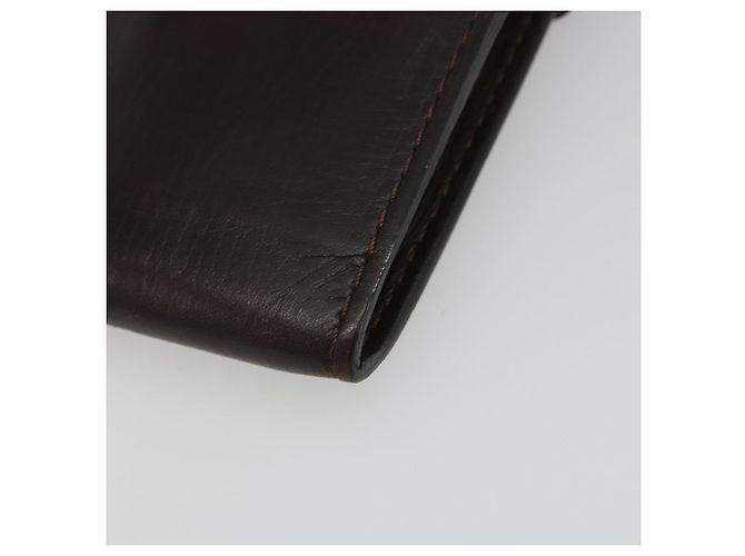LOUIS VUITTON Utah Porte Cles Badge Pouch Leather Brown M92539 LV Auth bs35889 Castaño - vista 15