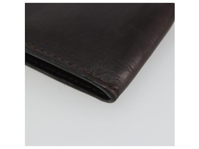 LOUIS VUITTON Utah Porte Cles Badge Pouch Leather Brown M92539 LV Auth bs35889 Castaño - vista 16