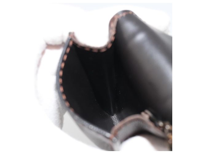 LOUIS VUITTON Utah Porte Cles Badge Pouch Leather Brown M92539 LV Auth bs35889 Castaño - vista 17
