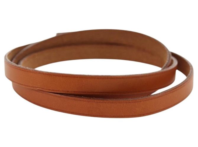 Hermès Bracciale HERMES Appi 3 in pelle marrone argento Auth bs35862M - vista 3