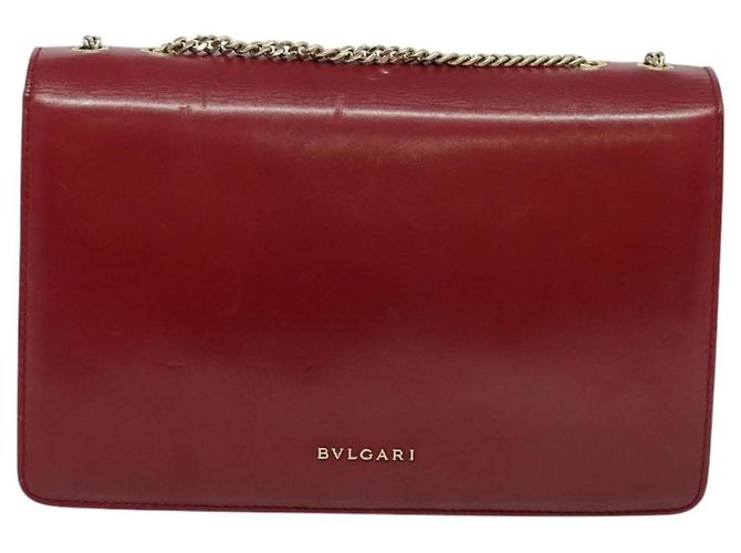 Bulgari Bvlgari Signature Leather Medium Rouge - vue 2